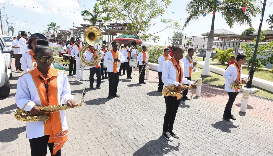Belize Independence Day parade celebration in San Pedro Ambergris Caye near Reef Haven Belize